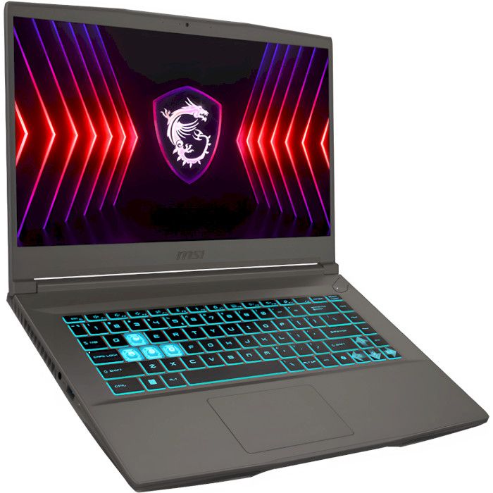 Ноутбук MSI Thin 15 B13UCX 15.6 FHD, Intel i5-13420H, 16GB, F1TB, NVD2050-4, DOS, черный