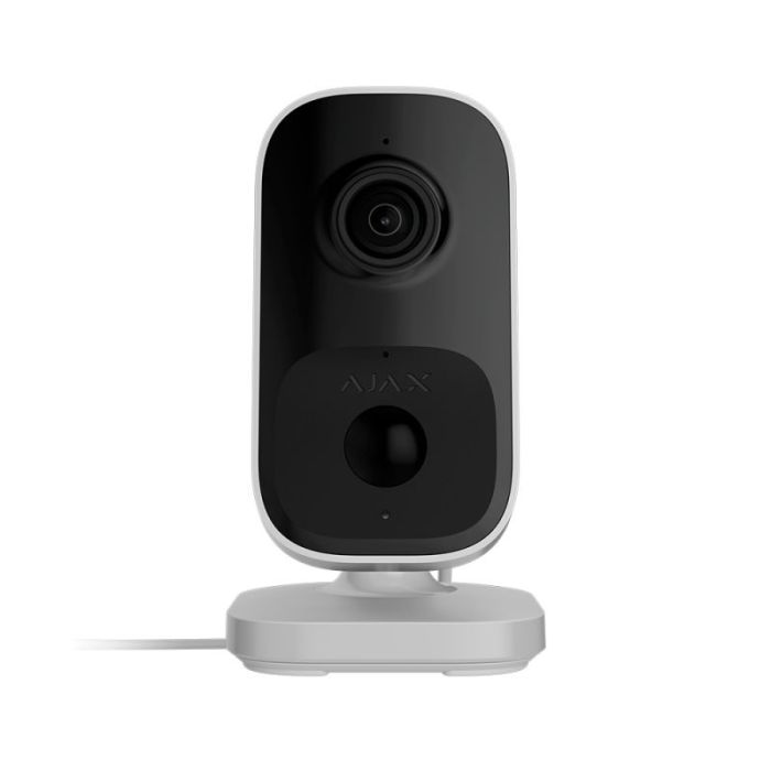 Ajax IndoorCam video surveillance camera, indoor, 4mp, 110° vertical 60° horizontal, IR 8m, artificial intelligence, wi-fi, white