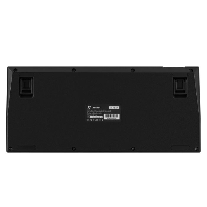Mechanical keyboard Lemokey  X4 84Key, Keychron Brown, USB-A, QMK/VIA, EN/UKR, Red led, чорний