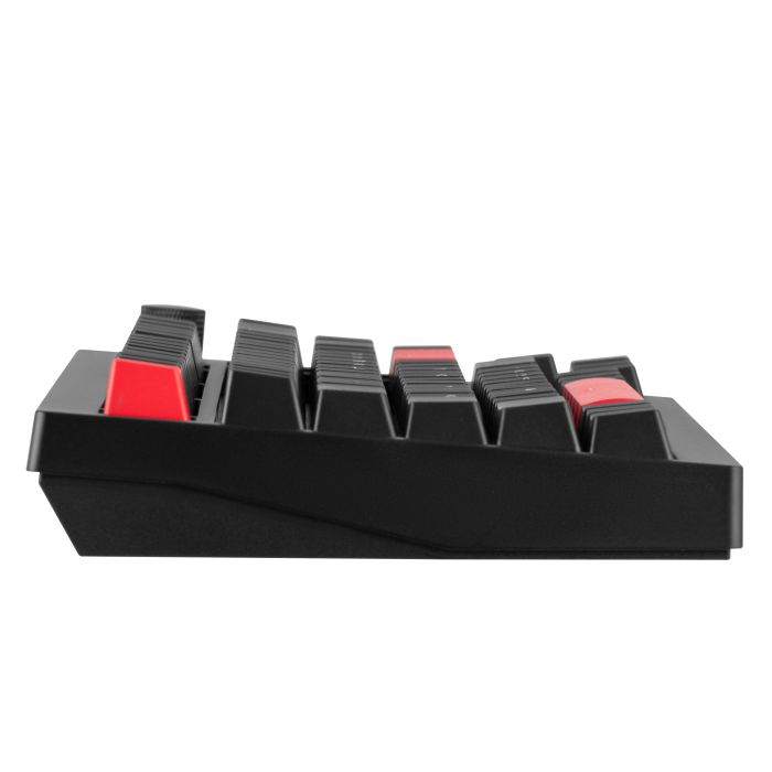 Mechanical keyboard Lemokey  X4 84Key, Keychron Brown, USB-A, QMK/VIA, EN/UKR, Red led, чорний