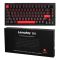 Mechanical keyboard Lemokey  X4 84Key, Keychron Brown, USB-A, QMK/VIA, EN/UKR, Red led, чорний
