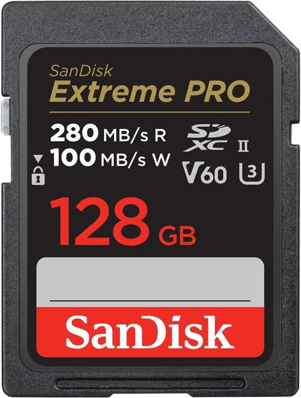Карта памяти SanDisk SD  128GB C10 UHS-II U3 R280/W100MB/s Extreme Pro V60