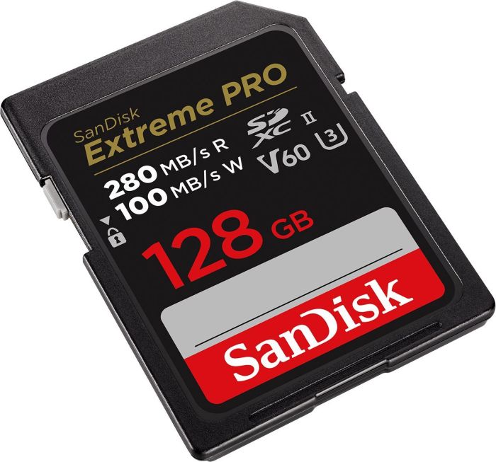 Карта памяти SanDisk SD  128GB C10 UHS-II U3 R280/W100MB/s Extreme Pro V60