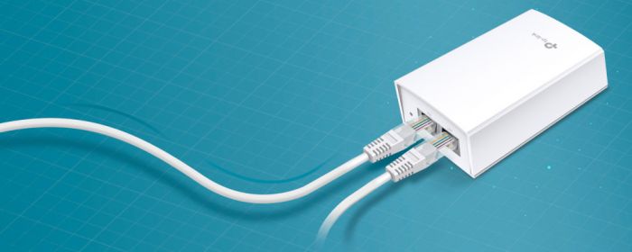 PoE-Инжектор TP-LINK  1xGE, 1xGE PoE, 24Вт, Пассивный TP-Link POE4824G