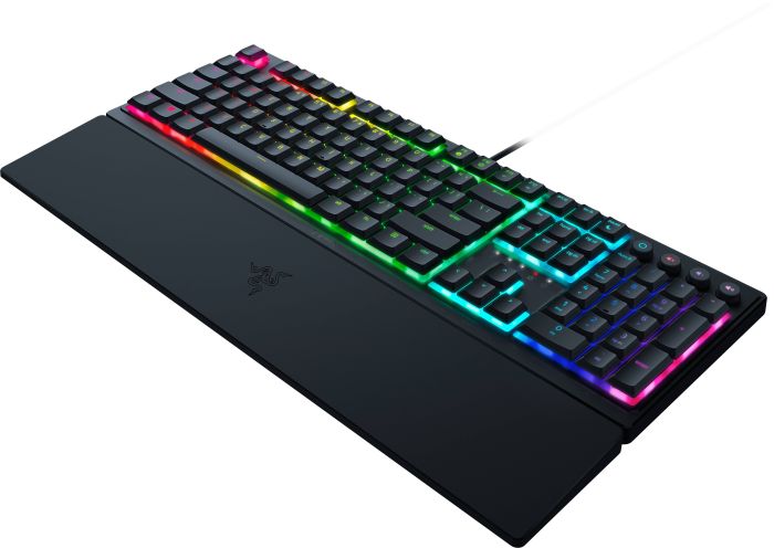 Клавиатура механическая Razer Ornata V3 104key, Mecha-Membrane Switch, USB-A, EN/UK, RGB, чёрный