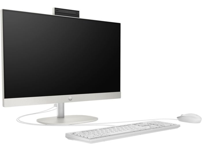 Комп'ютер персональний моноблок HP 245-G10 23.8" FHD IPS AG, AMD R5-7520U, 16GB, F512GB, UMA, WiFi, кл+м, 3р, DOS, білий