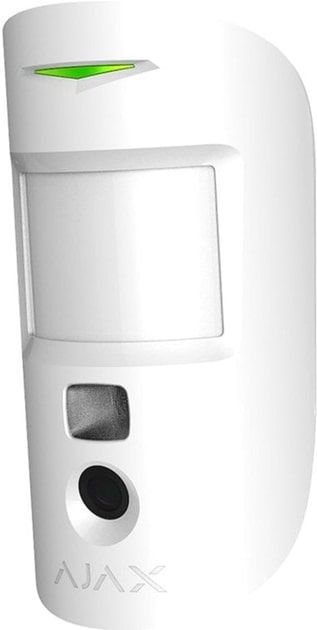Датчик руху з покращеною фотофіксацією Ajax HDR MotionCam, Jeweller, бездротовий, білий