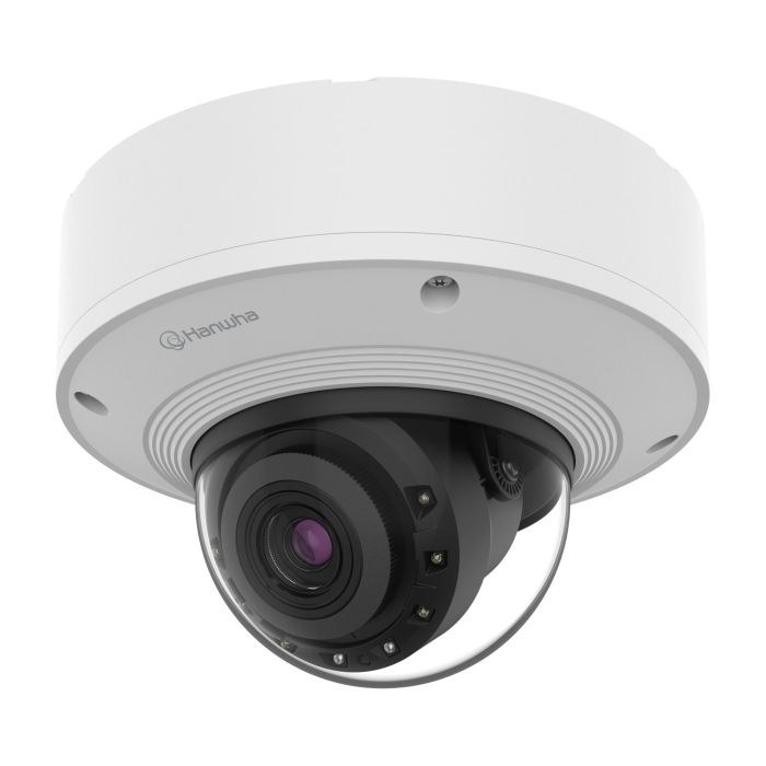 Hanwha IP Camera , 2MP, Dome, 4.38-9.33mm AVF, f/1.3-2.15, IR40m, DC 12V/PoE+, IP66/IP67/IP6K9K, IK10+, NEMA4X Samsung Hanwha Techwin PNV-A6081R