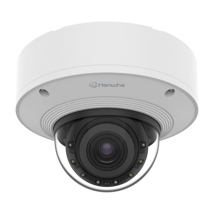 Hanwha IP Camera , 2MP, Dome, 4.38-9.33mm AVF, f/1.3-2.15, IR40m, DC 12V/PoE+, IP66/IP67/IP6K9K, IK10+, NEMA4X Samsung Hanwha Techwin PNV-A6081R