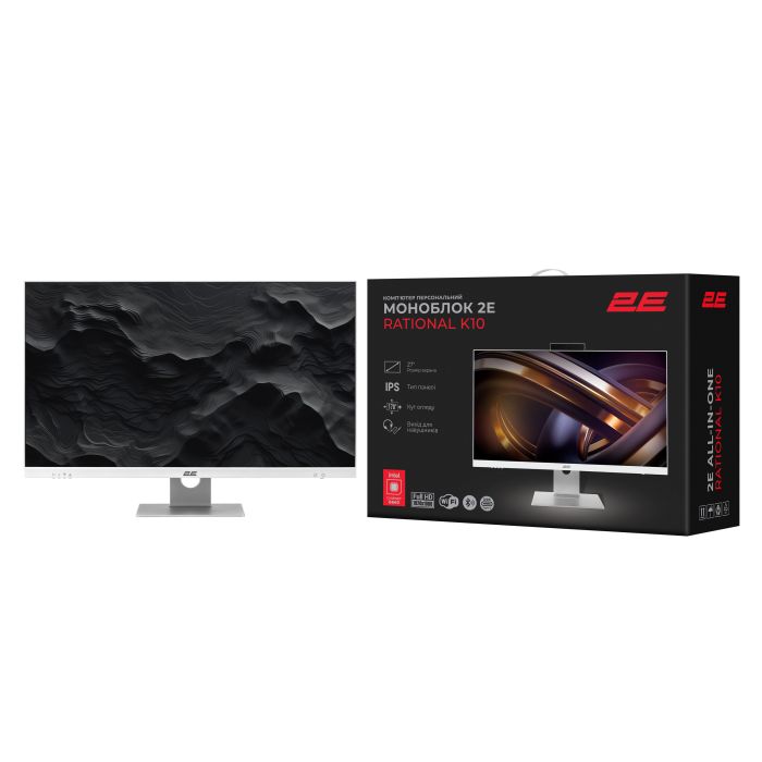 2E All-in One Rational K10 27" FHD IPS Intel i5-12400, 16Gb, F512GB, UMA, B660, kb+m, FreeDos, white
