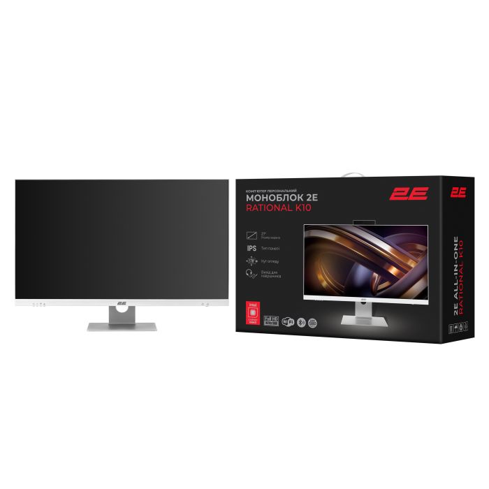 2E All-in One Rational K10 27" FHD IPS Intel i5-12400, 16Gb, F512GB, UMA, B660, kb+m, FreeDos, white