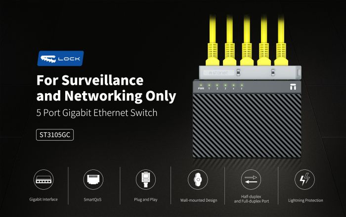Комутатор   5xGE, Некерований Netis ST3105GC