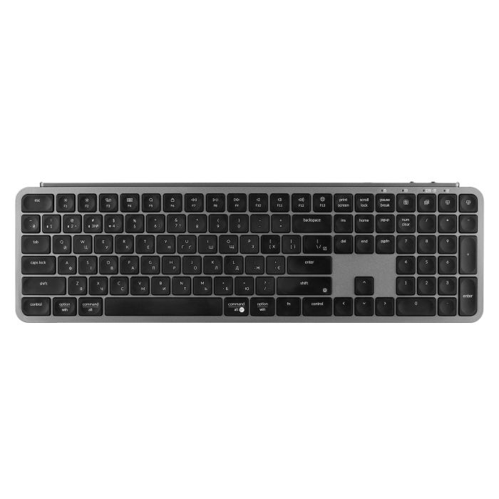 Клавиатура мембраная Keychron B6 Pro, USB/WL/BT, space gray