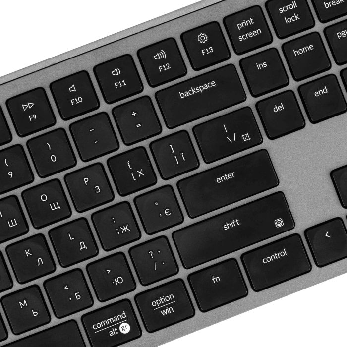 Клавиатура мембраная Keychron B6 Pro, USB/WL/BT, space gray