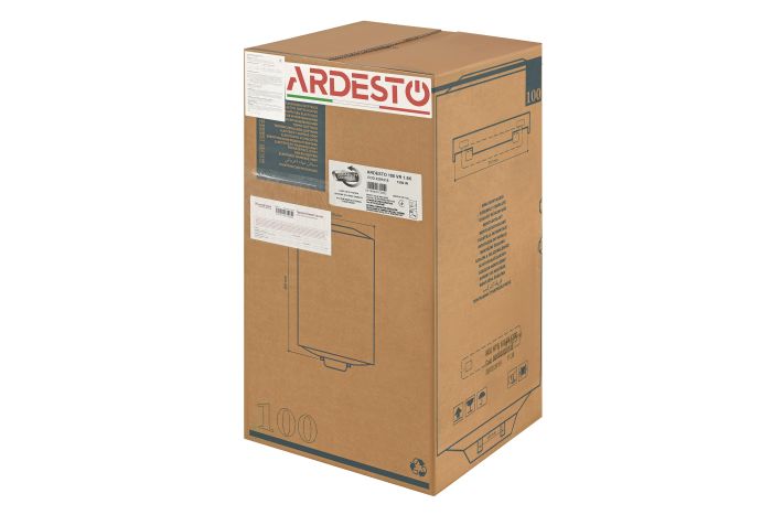 Electric water heater. ARDESTO NEU NTS 100 V 1.5K EU2 round, 100l, 1.5kW, mechanical control, C, Italy, white