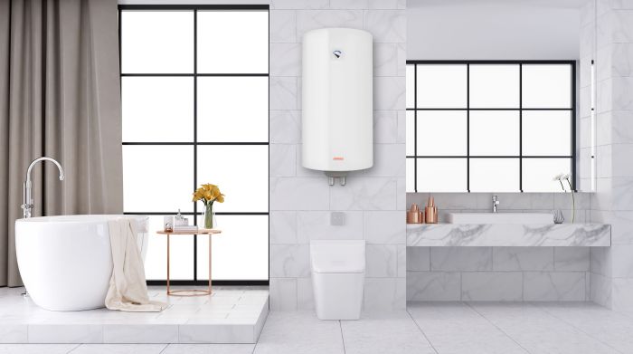 Electric water heater. ARDESTO NEU NTS 100 V 1.5K EU2 round, 100l, 1.5kW, mechanical control, C, Italy, white