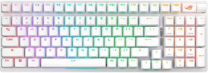 Клавіатура механічна ASUS ROG Strix Scope II, 96key, NX Snow, USB-A/WL/BT, EN, RGB, білий