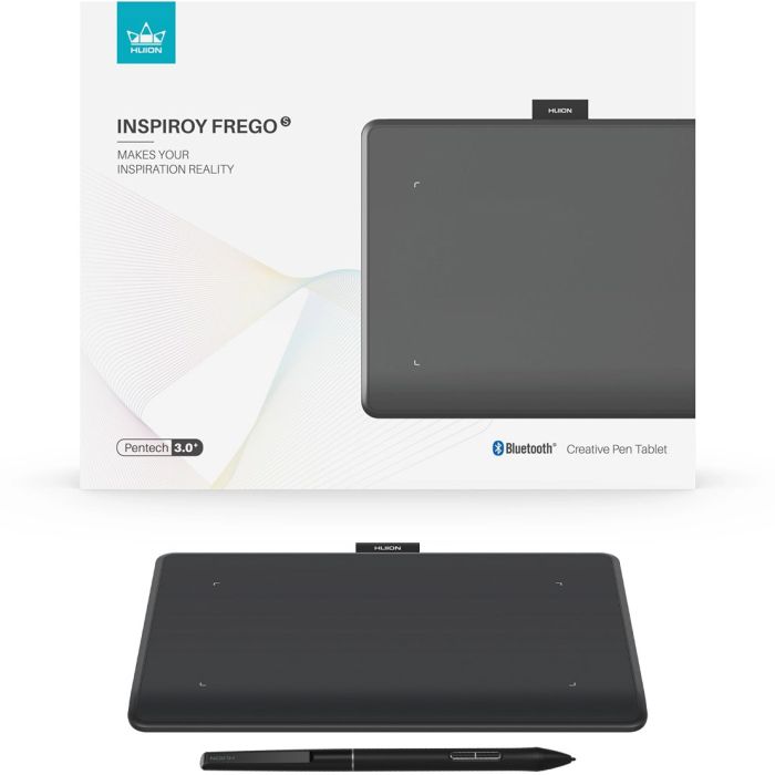 Графический планшет Huion 6.3"x3,9" Inspiroy Frego S, BT, USB-C, черный