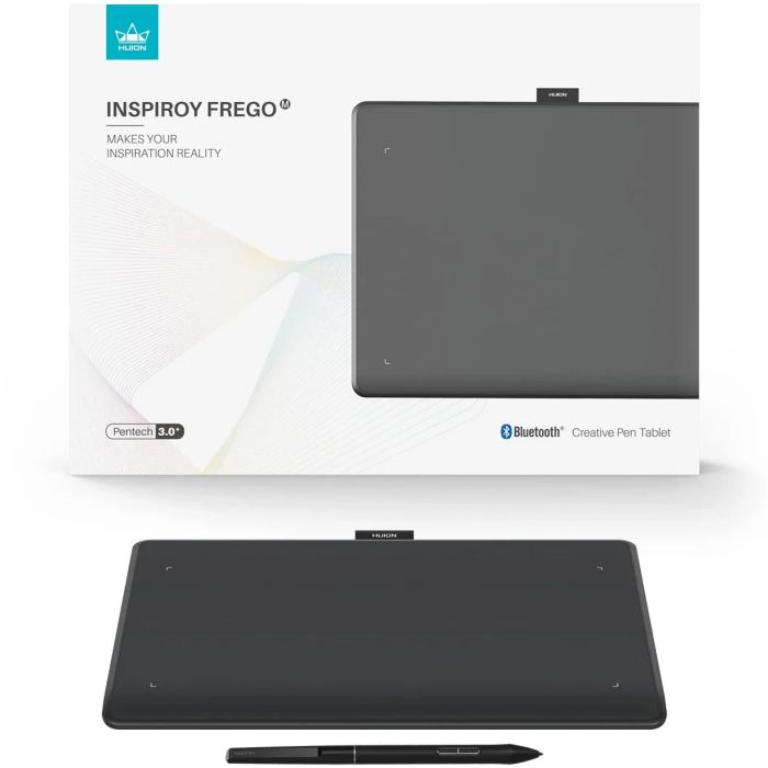 Графический планшет Huion 10.5"x6.25" Inspiroy Frego M, BT, USB-C, черный