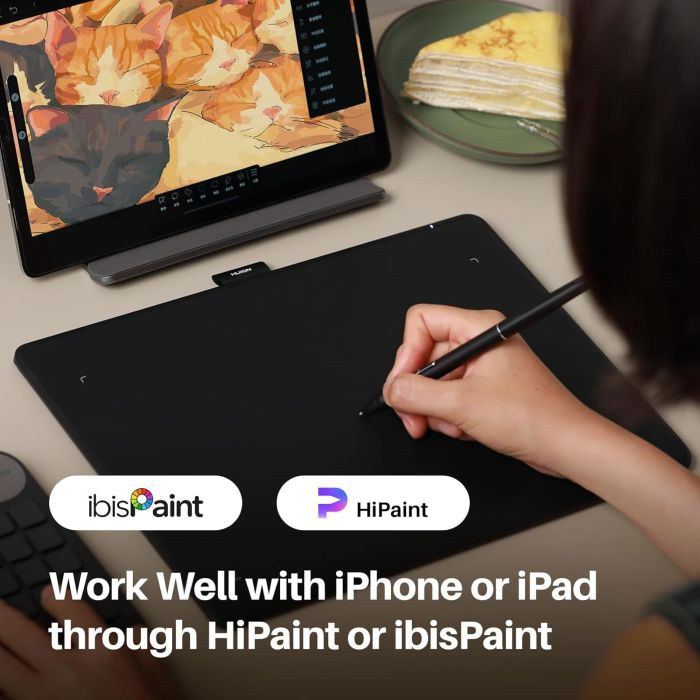 Графический планшет Huion 10.5"x6.25" Inspiroy Frego M, BT, USB-C, черный