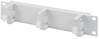 Кабельный организатор Digitus горизонт. 10" 1U односторонний 3 кольца, серый