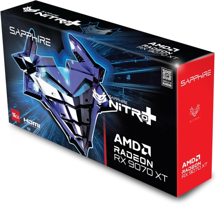 Відеокарта SAPPHIRE Radeon RX 9070 XT 16GB GDDR6 NITRO+ GAMING OC