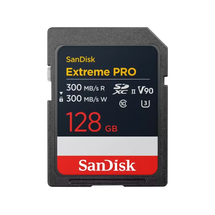 SanDisk SD  128GB C10 UHS-II U3 R300/W300MB/s Extreme Pro V90