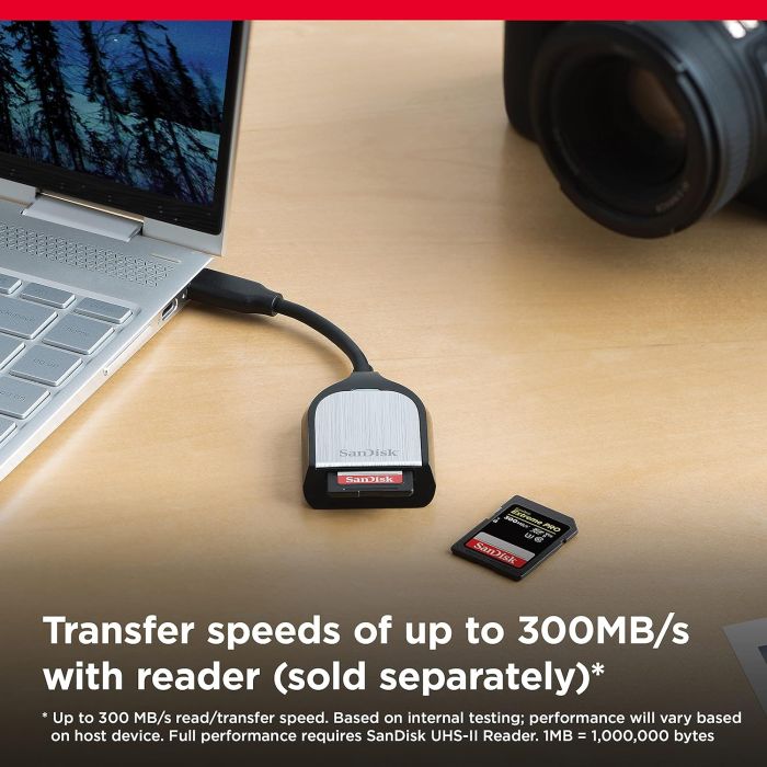 SanDisk SD  128GB C10 UHS-II U3 R300/W300MB/s Extreme Pro V90