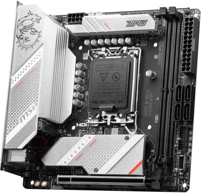 Материнcька плата MSI MPG B760I EDGE WIFI s1700 B760 2xDDR5 M.2 HDMI DP WiFi BT mITX