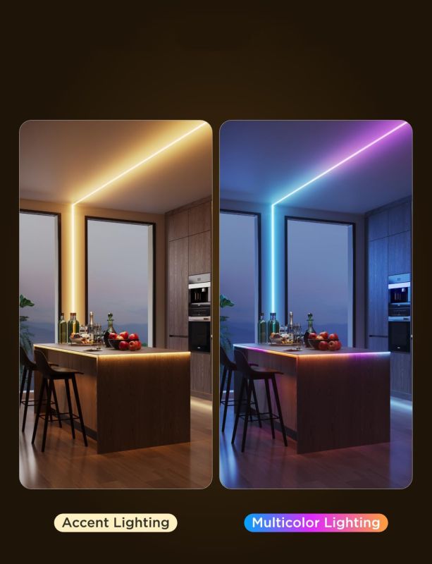 Стрічка світлодіодна розумна Govee H61E5 COB Strip Light Pro, 3м, RGBIC+W, WI-FI/Bluetooth, білий