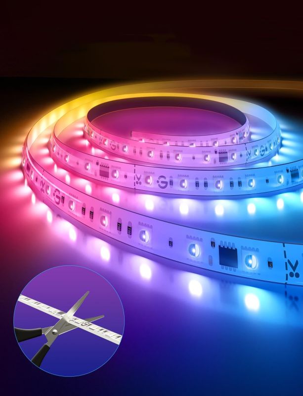 Лента светодиодная умная Govee H61F5 Strip Light 2 Pro, 5м, RGBWWIC, WI-FI/Bluetooth, білий