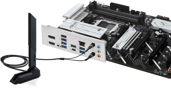 Материнcька плата ASUS B650E MAX GAMING WIFI sAM5 B650 4xDDR5 M.2 HDMI DP ATX