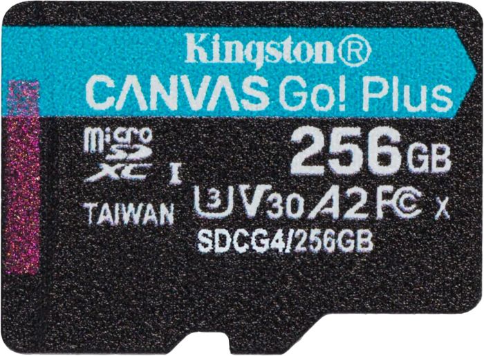Kingston microSD  256GB C10 UHS-I U3 A2 V30 R200/W160MB/s