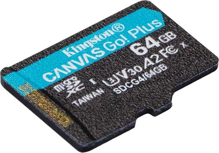 Карта пам'яті Kingston microSD 64GB C10 UHS-I U3 A2 V30 R200MB/s