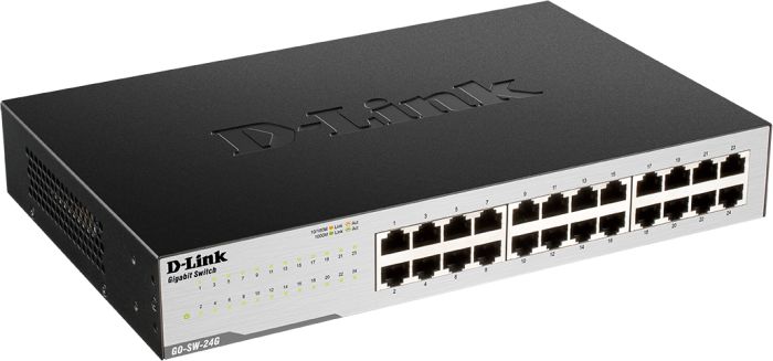 Комутатор   24xGE, Desktop, Некерований D-Link GO-SW-24G