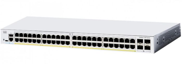 Коммутатор Cisco Catalyst 1200 48хGE, PoE, 4x10G SFP+