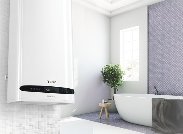 Water heater electr. TESY Bellislimo Cloud flat GCR 1002722 E31 ECW Wi-Fi, 100 l, 2.2 kW, uni installation, electric control, B, white