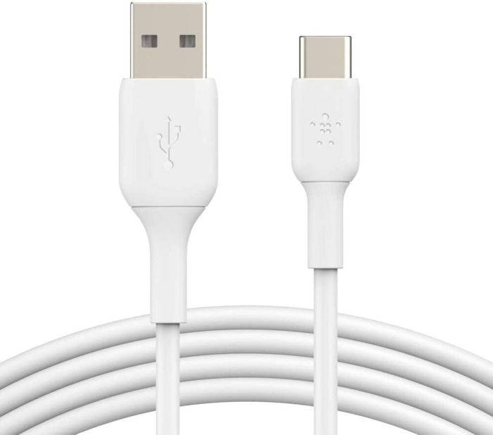 Кабель USB-A > USB-C зарядки/синхронизации Belkin, 2м, Type-C, PVC, белый