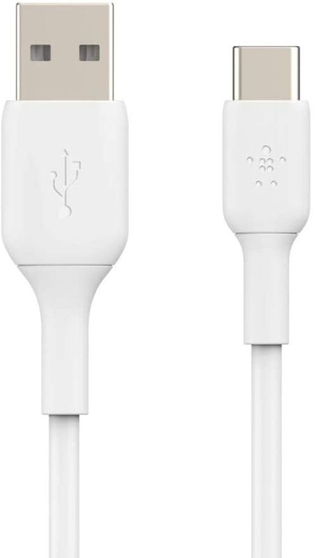 Кабель USB-A > USB-C зарядки/синхронизации Belkin, 2м, Type-C, PVC, белый
