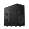 2E PC case Basis RD850 without PSU, 1xUSB3.0, 2xUSB2.0, 1x120mm ARGB, VGA 290mm, Metal Side Panel, mATX, black