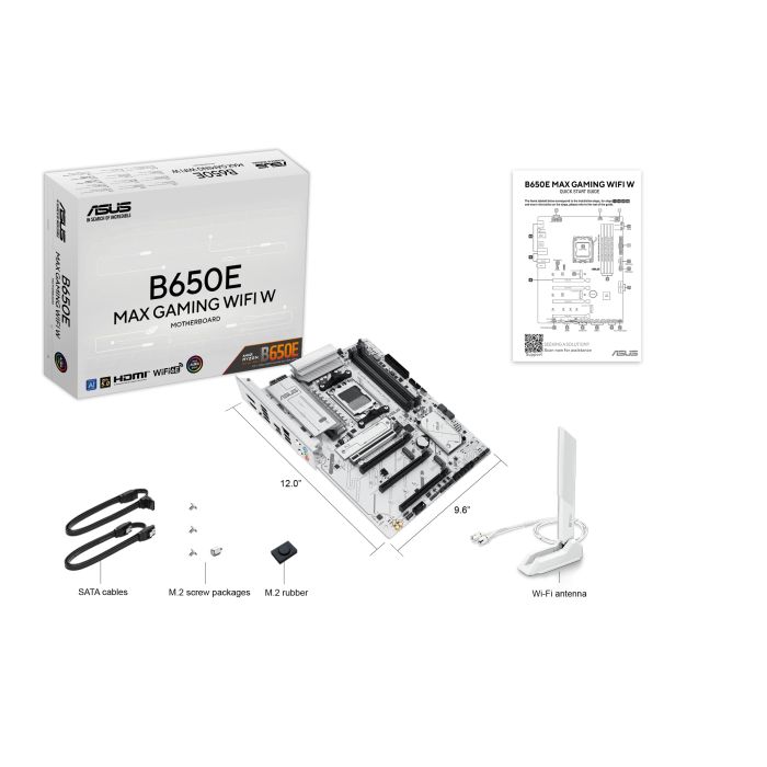Материнcька плата ASUS B650E MAX GAMING WIFI W sAM5 B650 4xDDR5 M.2 HDMI DP WiFi BT ATX