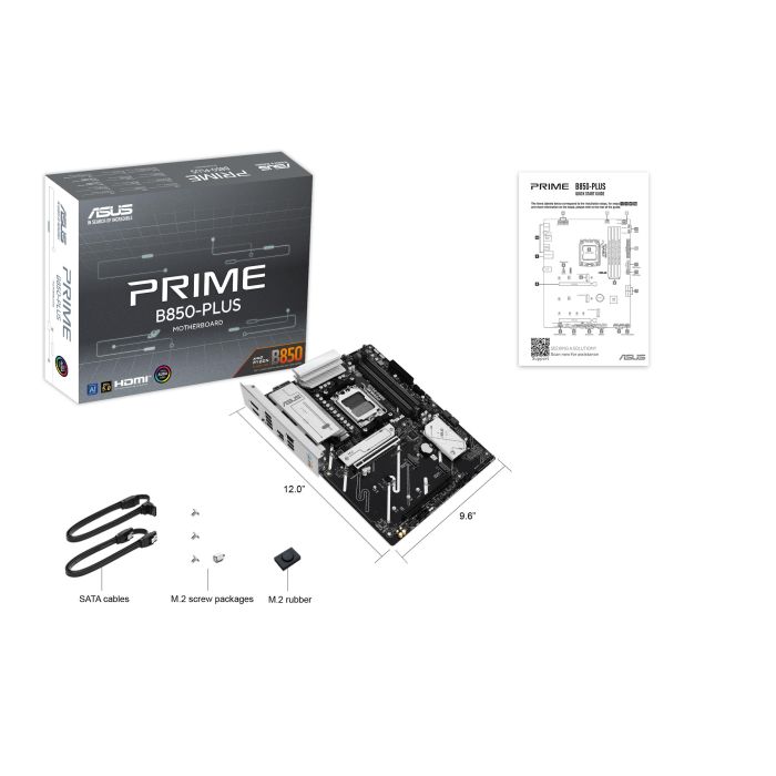 Материнcкая плата ASUS PRIME B850-PLUS sAM5 B850 4xDDR5 M.2 HDMI DP ATX
