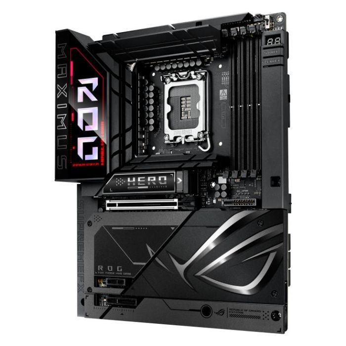 Материнcька плата ASUS ROG MAXIMUS Z890 HERO BTF s1851 Z890 4xDDR5 M.2 Thunderbolt HDMI Wi-Fi BT ATX BTF скрытое подключение разъемов