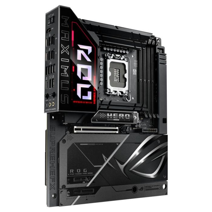 Материнcька плата ASUS ROG MAXIMUS Z890 HERO BTF s1851 Z890 4xDDR5 M.2 Thunderbolt HDMI Wi-Fi BT ATX BTF скрытое подключение разъемов