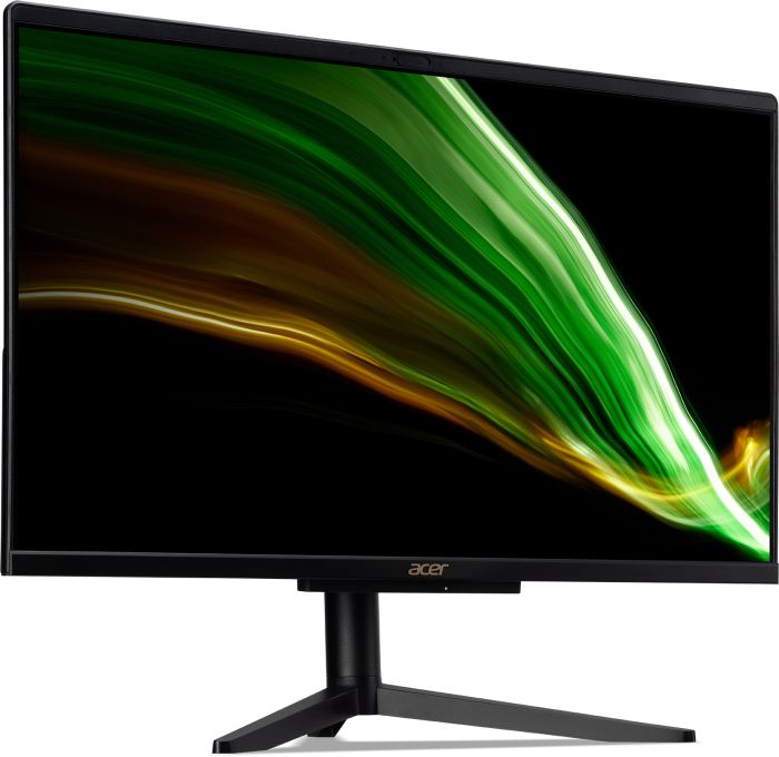 Комп'ютер персональний моноблок Acer Aspire C24-1600 23.8" FHD, Intel С N4505, 8GB, F256GB, UMA, WiFi, Lin, чорний