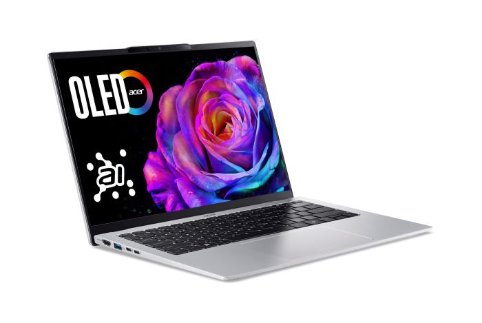 Acer Notebook Swift Go 14 SFG14-74 14" WUXGA OLED, Intel U7-255H, 16GB, F1TB, UMA, Win11, silver