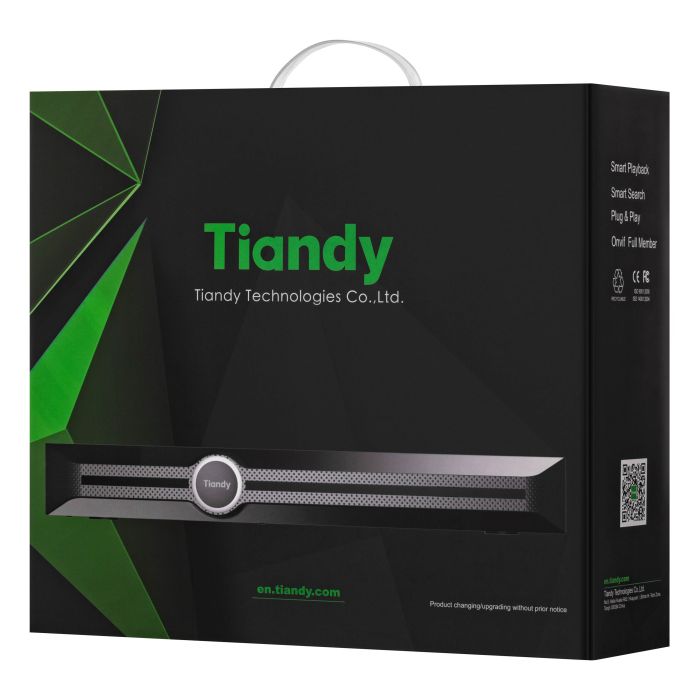 NVR  Spec:I/B/P8/K/V3.1, 10ch, 1HDD, 8PoE, 4K Tiandy TC-R3110