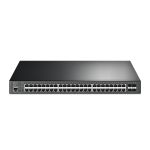Комутатор TP-LINK  48xGE (48xPoE), 4xSFP+, 500Вт, Керований L2 TP-Link SG3452XP