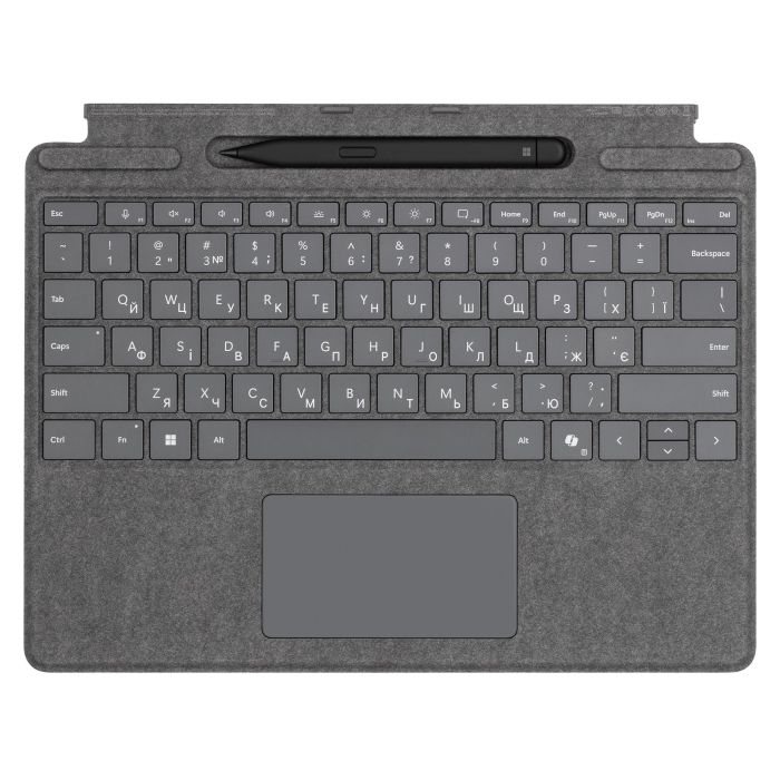 Клавиатура для планшета Surface Pro со стилусом Surface Pro Keyboard with Slim Pen, серебро