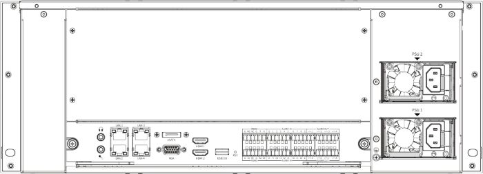 NVR  Spec:E/B/R/N/V4.1, 160ch, 24HDD, 4K, 4RJ45, RPS Tiandy TC-R324160